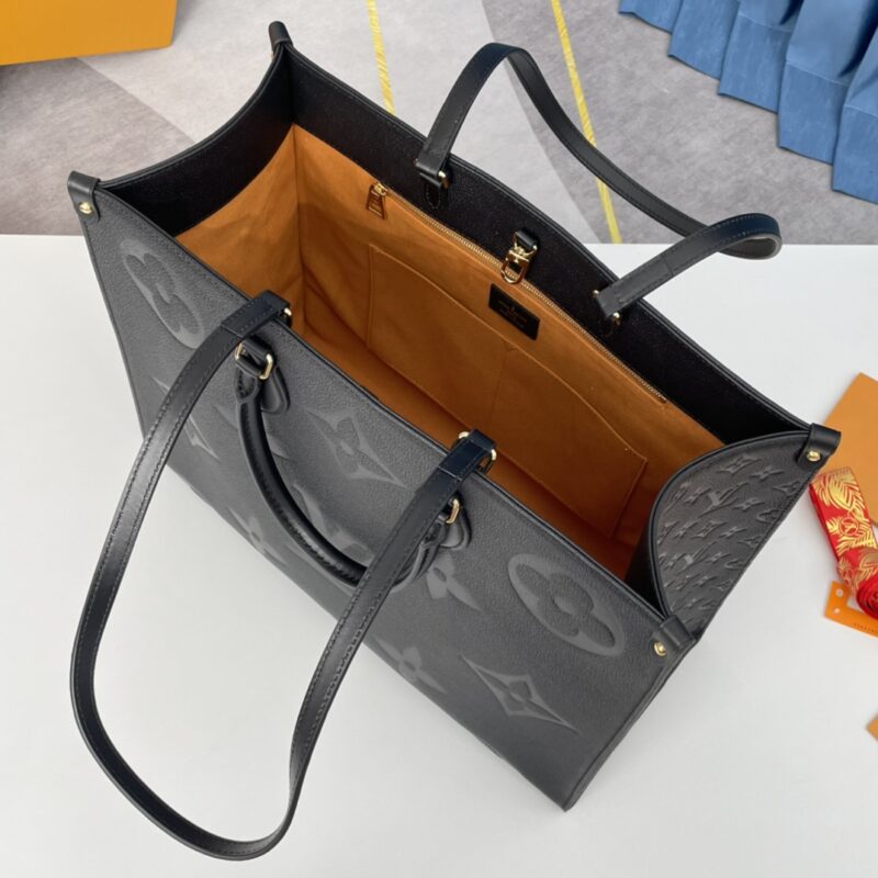 LV Onthego Tote Monogram Empreinte Grained Cowhide Leather - Image 3