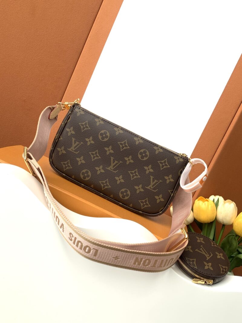 LV Multi Pochette Accessoires Crossbody Bag Monogram color - Image 4