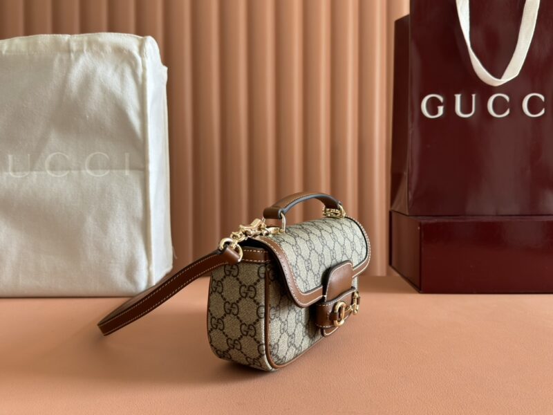 Gucci Horsebit 1955 Soft Small Top Handle Bag - Image 5