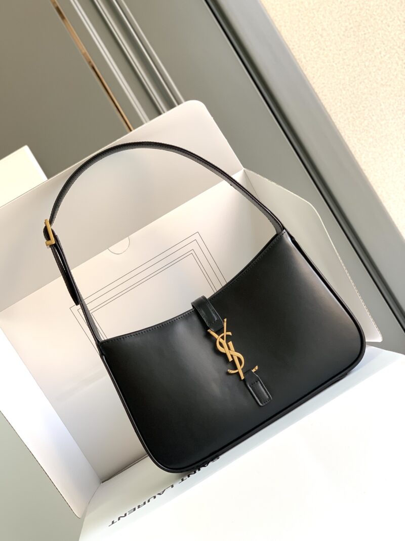 YSL Small Hobo Bag Calfskin Leather