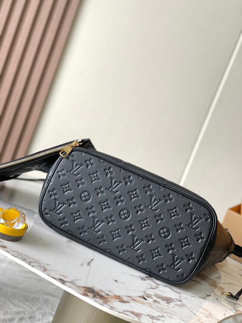 LV Neverfull MM Shopping Tote Monogram Empreinte Leather - Image 4