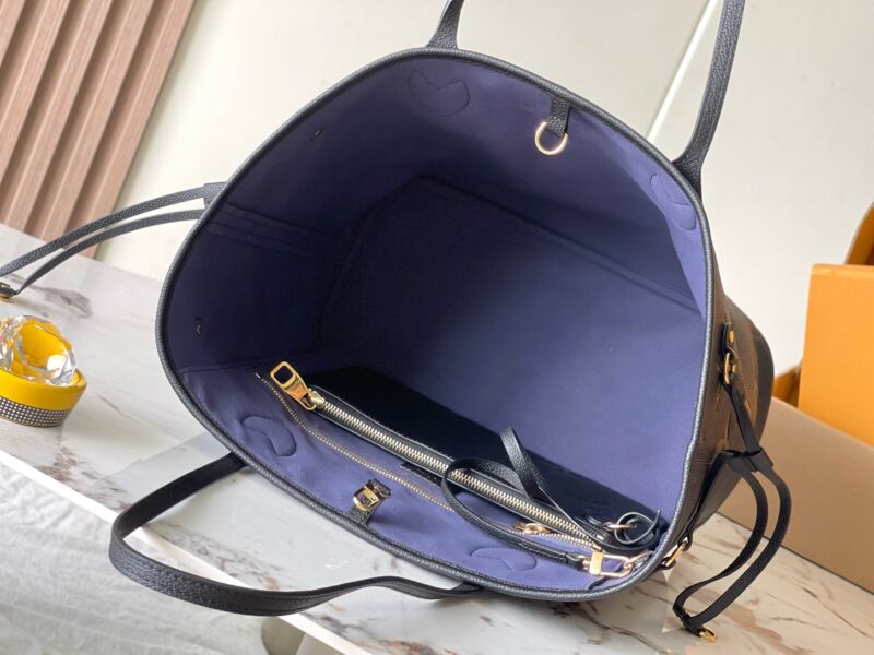 LV Neverfull MM Shopping Tote Monogram Empreinte Leather - Image 9