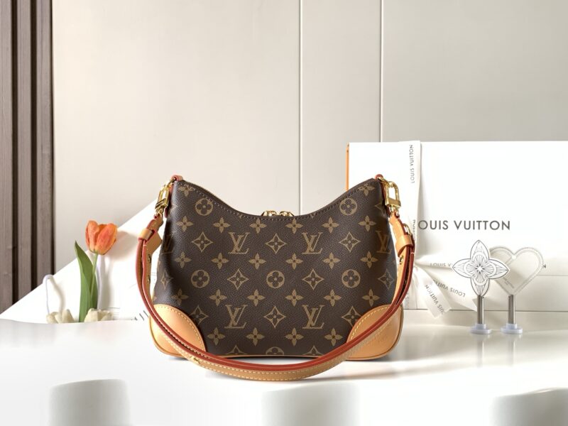 LV Boulogne Shoulder Bag Monogram Leather - Image 4