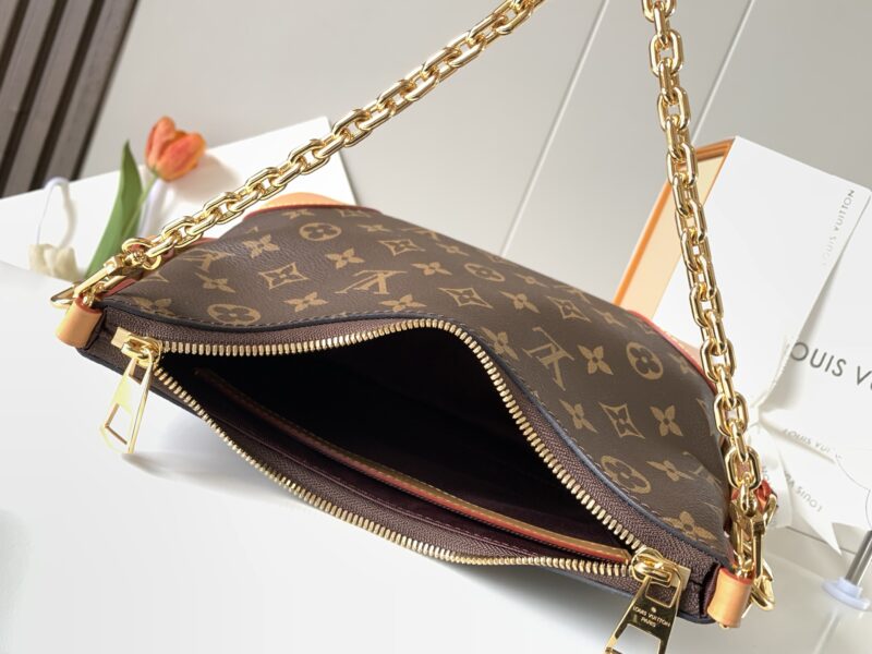 LV Boulogne Shoulder Bag Monogram Leather - Image 9
