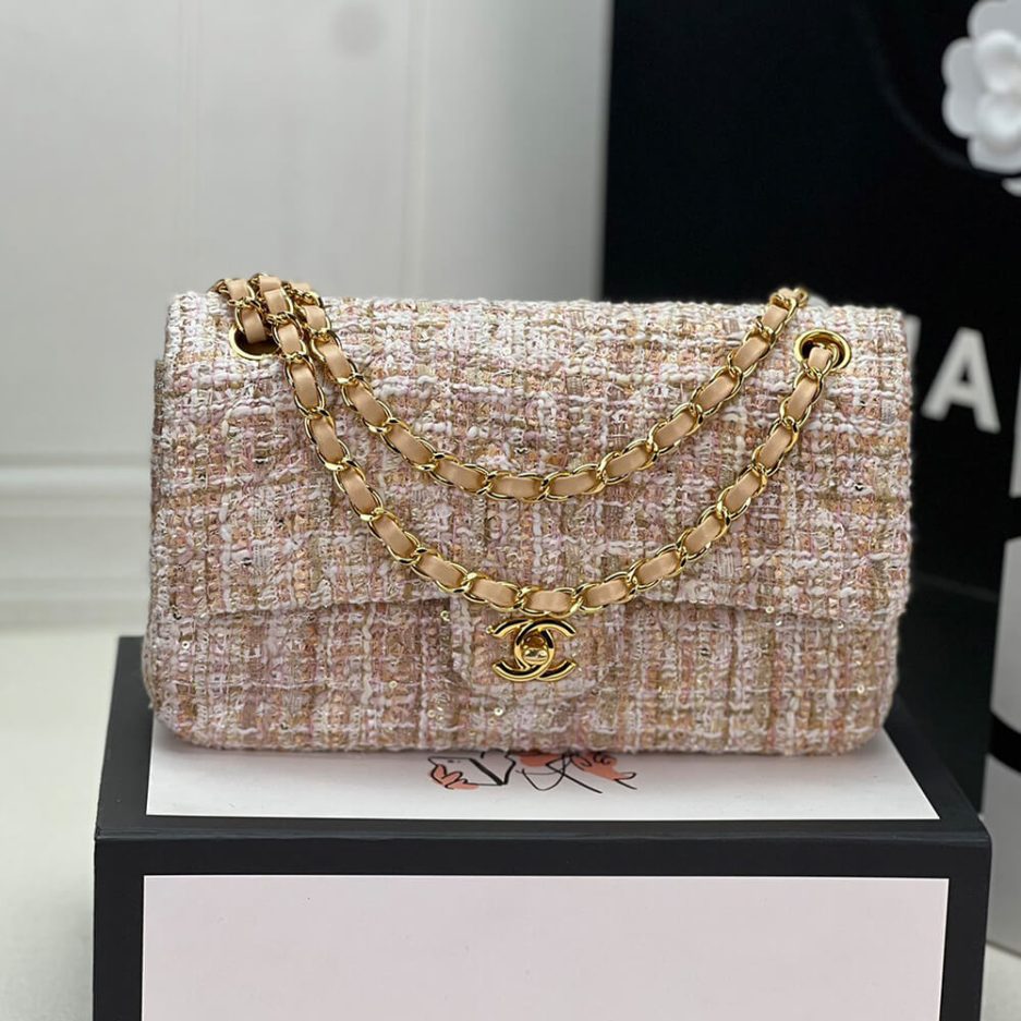 Chanel Tweed Medium Classic Flap Ba - Image 8