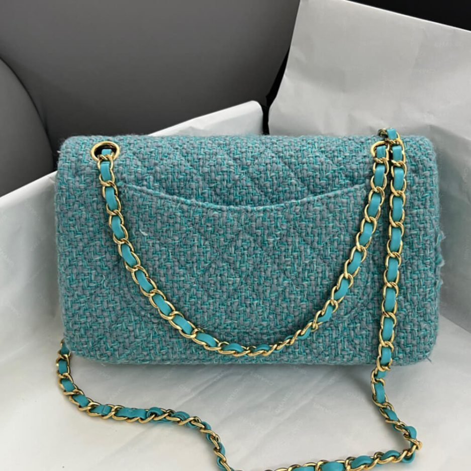 Chanel Tweed Medium Classic Flap Bag - Image 3