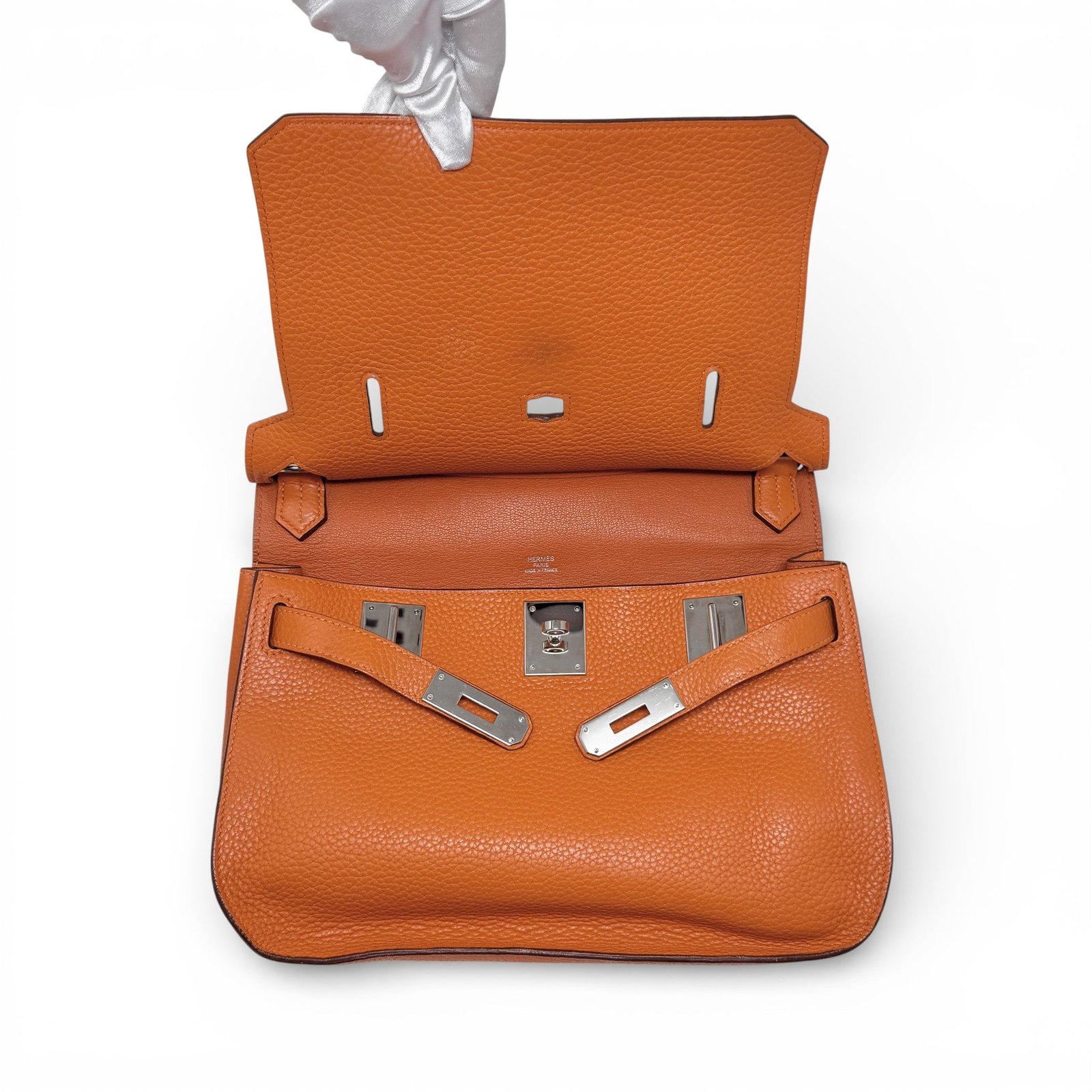Hermes Orange Clemence Jypsiere 28 - Image 11