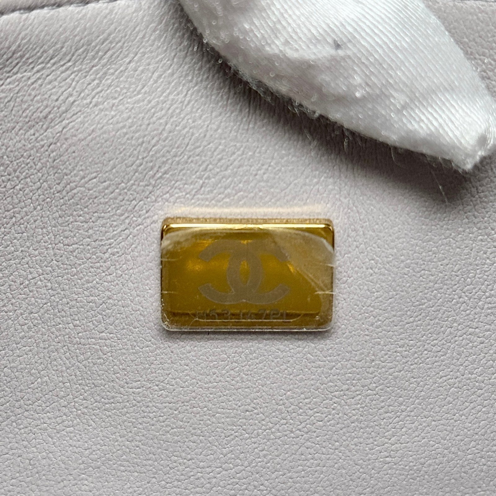Chanel Grey Lambskin Medium Classic Flap - Image 14