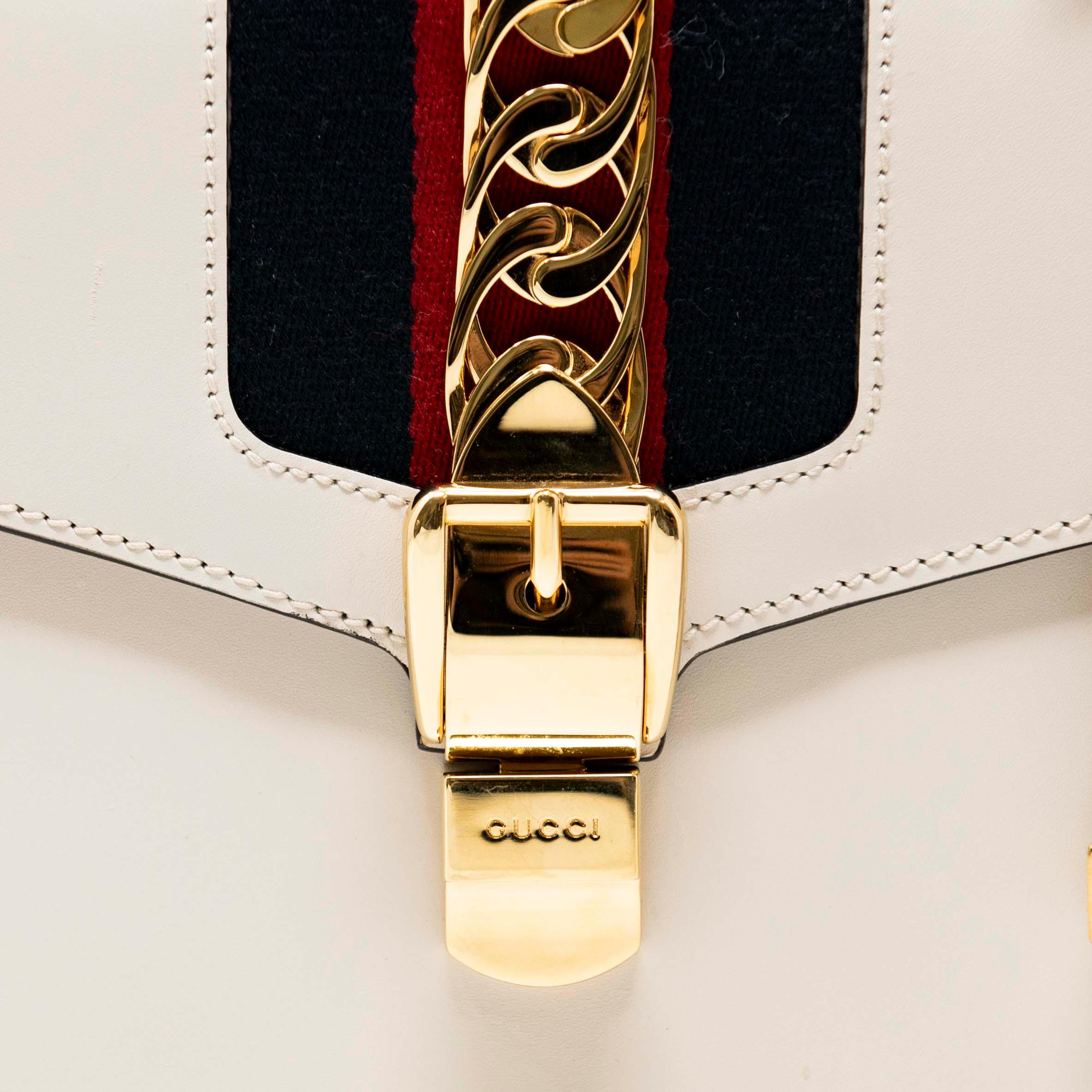 Gucci White Small Sylvie Bag - Image 11
