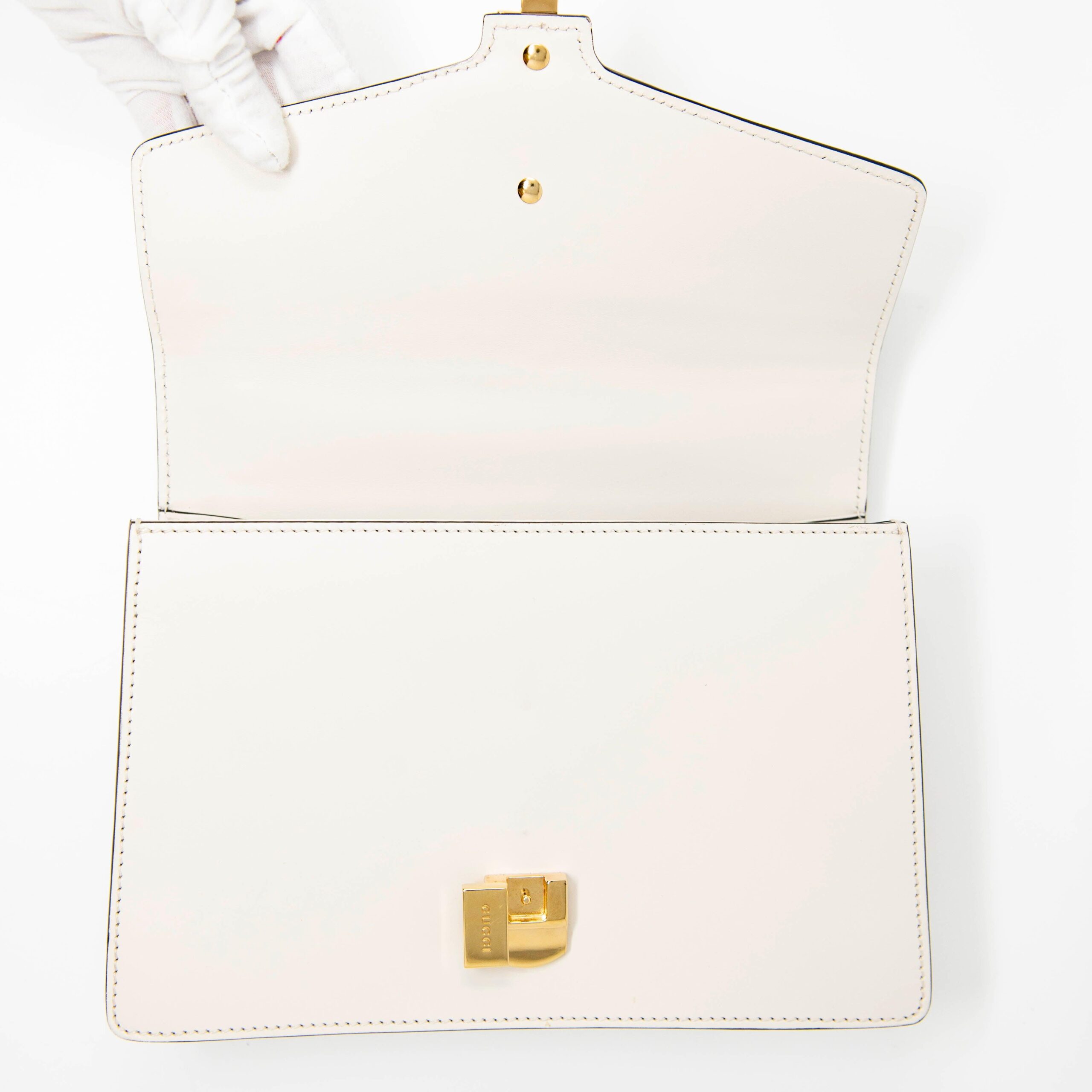 Gucci White Small Sylvie Bag - Image 12