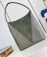 LV Low Key Hobo MM Cowhide leather and Suede