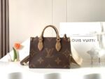LV Onthego PM Monogram Reverse Two-tone with Wide Strap