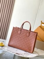 LV OnTheGo MM Monogram Empreinte cowhide Brown color