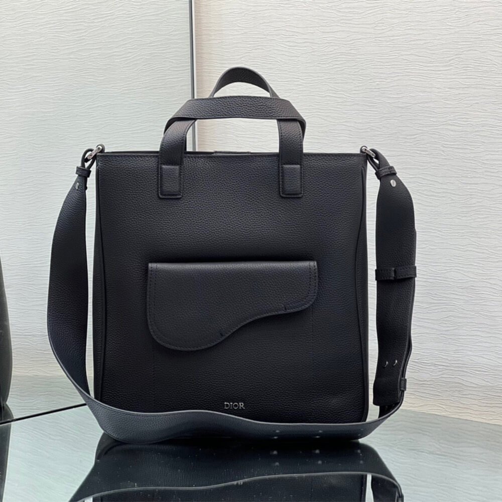 SADDLE TOTE BAG WITH SHOULDER STRAP - Image 6