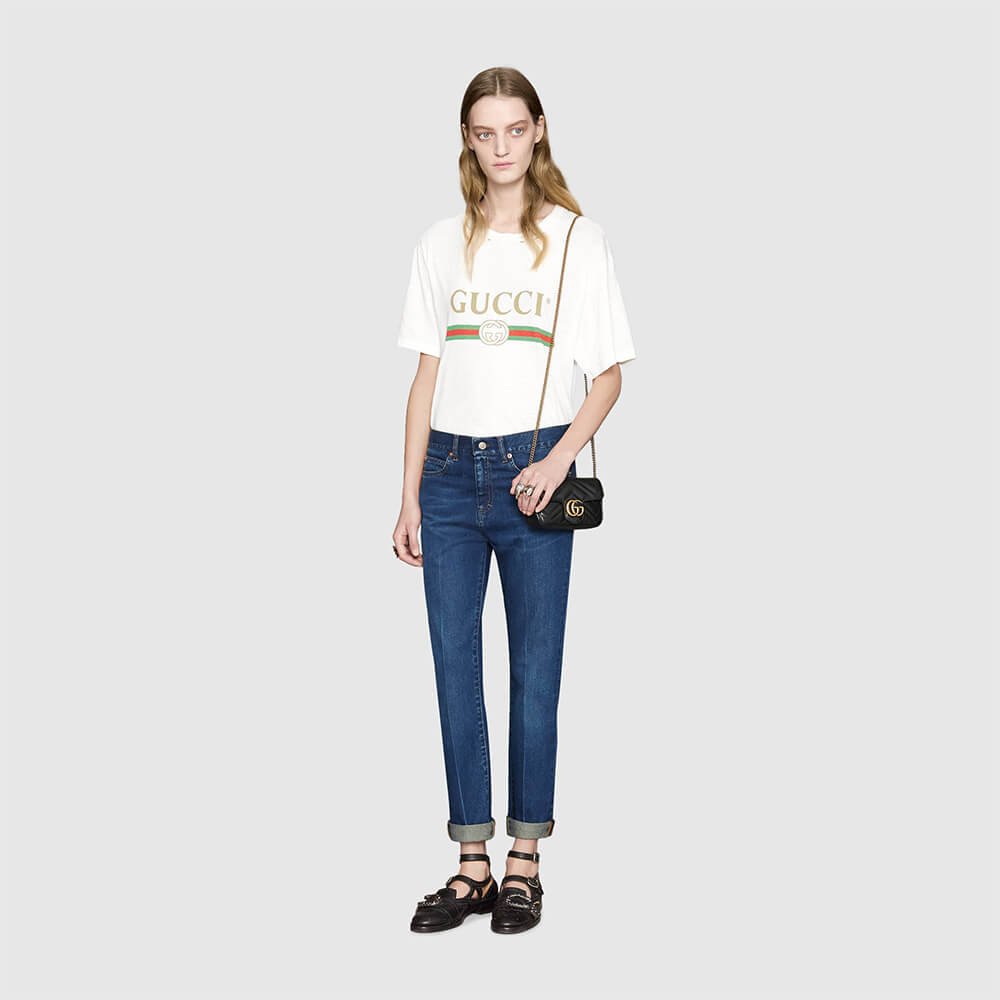 GG Marmont matelasse leather super mini bag - Image 4