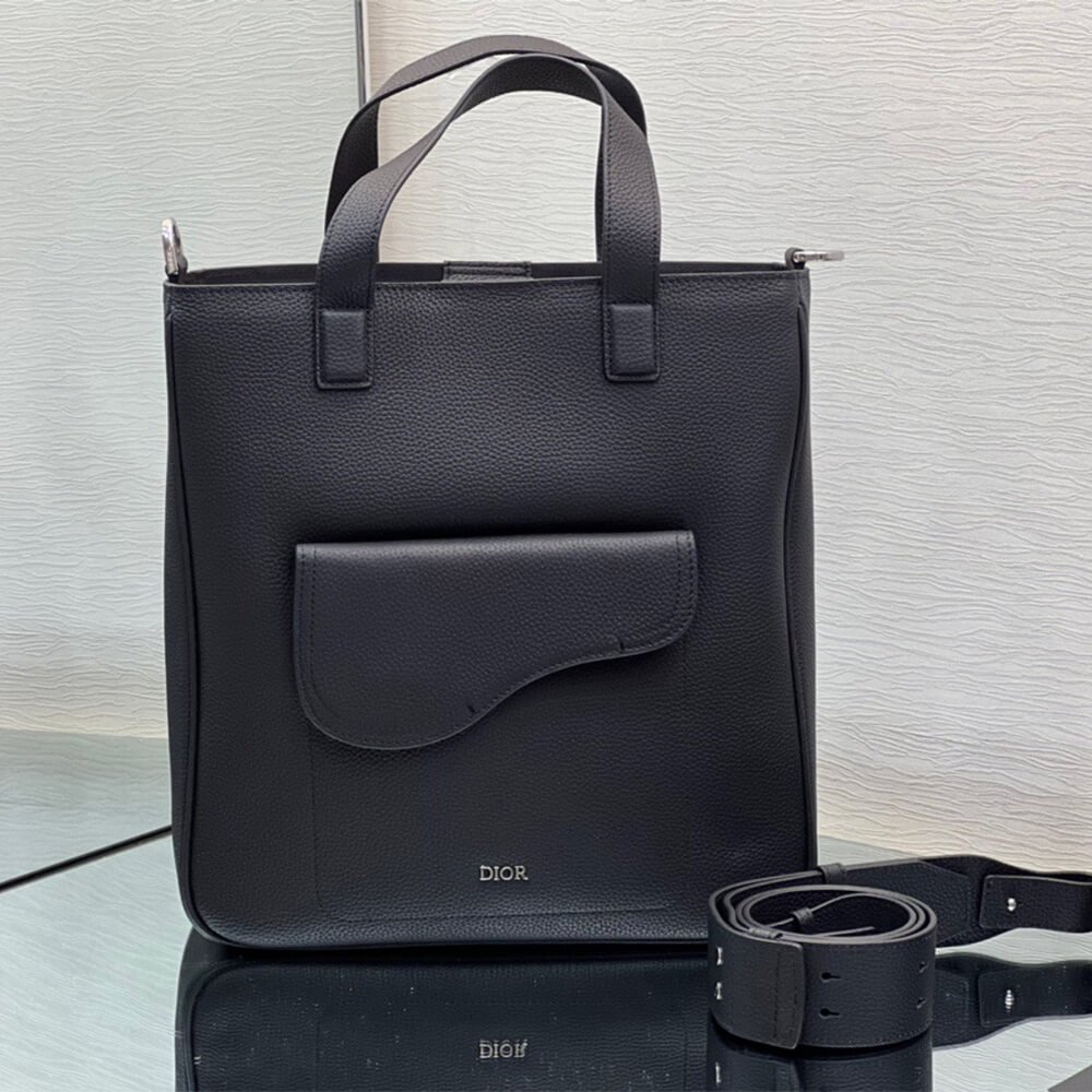 SADDLE TOTE BAG WITH SHOULDER STRAP - Image 4