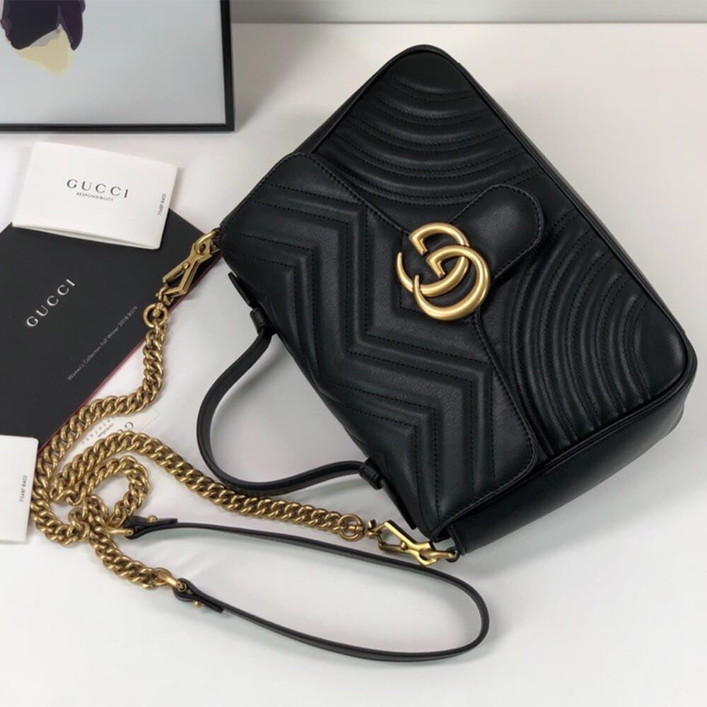 GG Marmont small top handle bag - Image 9