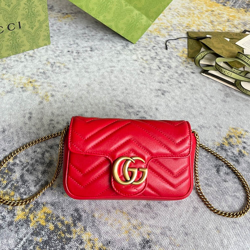 GG Marmont matelasse leather super mini bag - Image 8