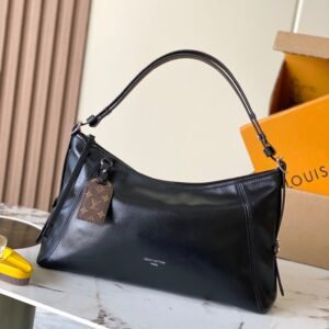 LV CARRYALL EAST WEST Black Lamb