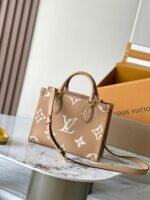 LV Onthego Sac Plat PM Monogram Empreinte Cowhide two-tone