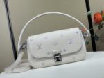 LV Pochette Metis Soft Monogram Empreinte Cowhide white and purple